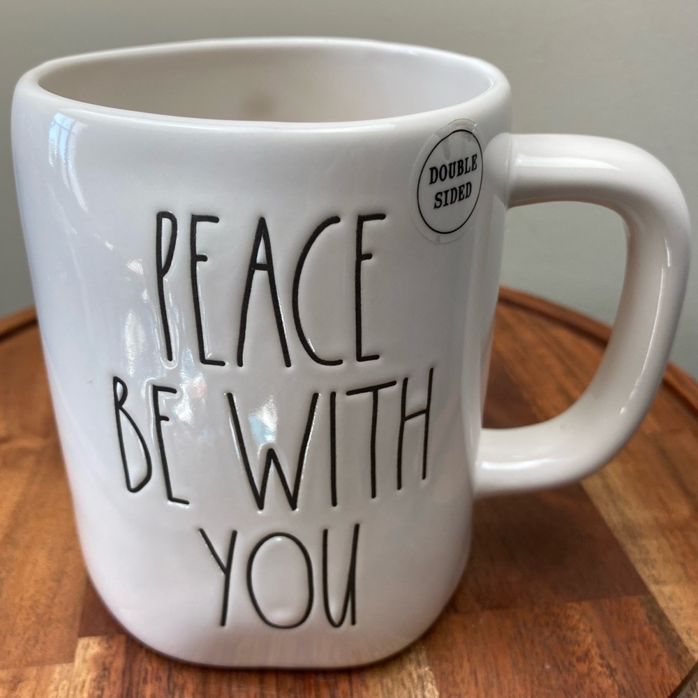 Rae Dunn PEACE BE WITH YOU mug - Picture 2 of 6